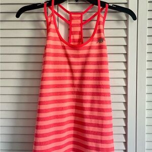 New Balance Pink Striped Tank Top